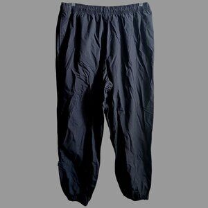 Vintage Y2K men's Cabelas XL Tall Black Nylon Rip Stop Pants Zip Leg 38x34